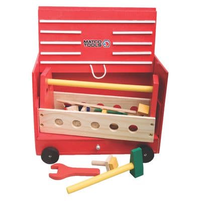 WOODEN TOOLBOX PLAY SET