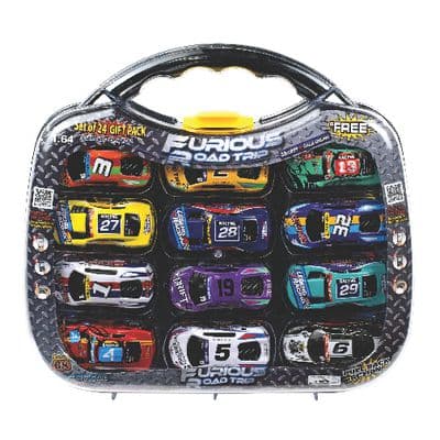 RACING CARS IN CASE - 24 PIECE