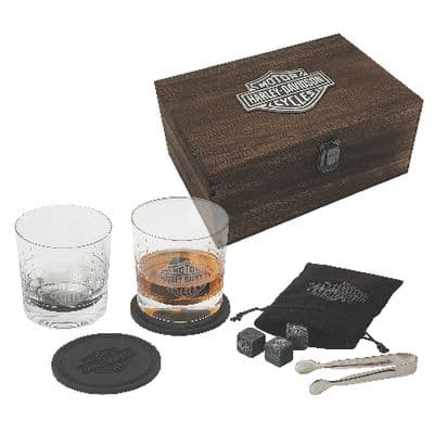 HARLEY-DAVIDSON WHISKEY SET