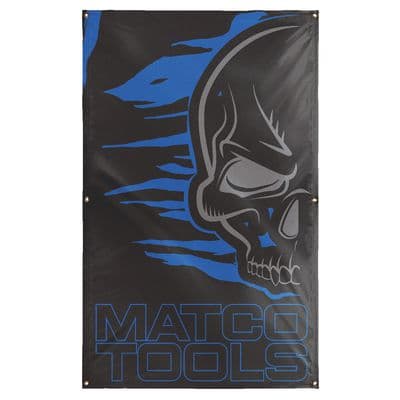 VERTICAL SKULL BANNER