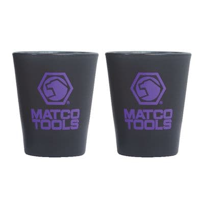 SHOT GLASS SET,  PURPLE LOGO