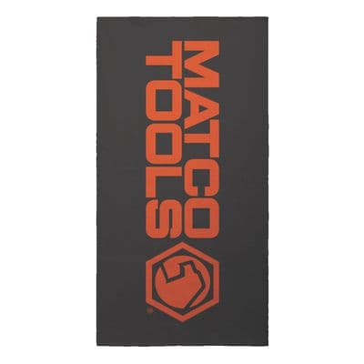 MATCO TOOLS BEACH TOWEL, BLACK WITH ORANGE LOGO