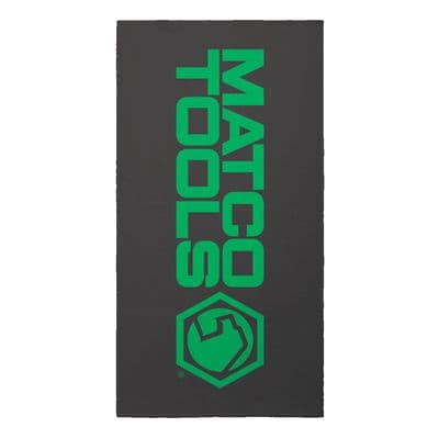 MATCO TOOLS BEACH TOWEL, BLACK WITH GREEN LOGO