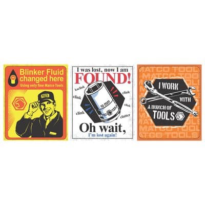 METAL SIGN - 3 PACK