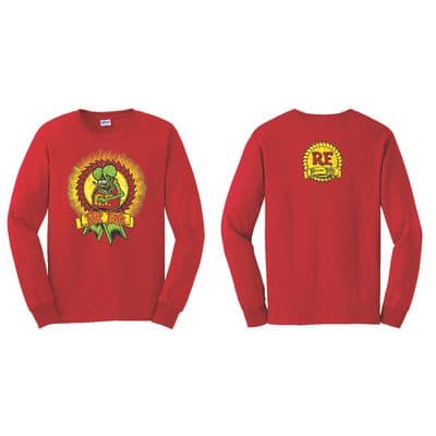 RAT FINK RED LONG SLEEVE SHIRT - 3XL