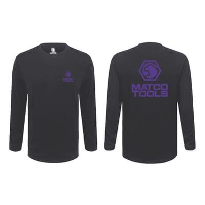 L/S PURPLE LOGO TEE - XL