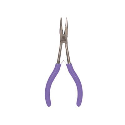 MINI LONG REACH LONG NOSE PLIERS WITH CUTTER - PURPLE