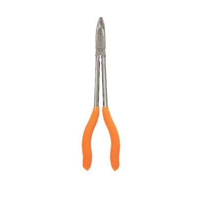 11" EXTRA LONG 90° NEEDLE NOSE PLIERS - ORANGE