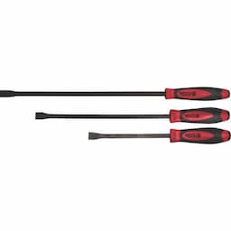 3 PIECE STRAIGHT TIP PRY BAR SET - RED