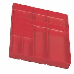 PLASTIC TRAY ORGANIZER - RED