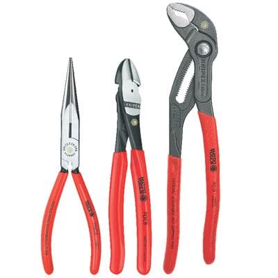 KNIPEX 3 PIECE UNIVERSAL PLIERS SET
