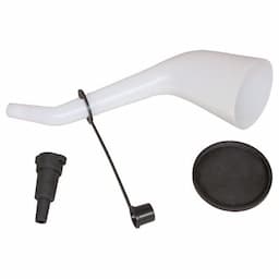 RIGHT ANGLE FUNNEL WITH LID AND CAP