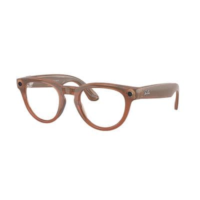 RAY-BAN META HEADLINER SHINY CARAMEL WITH TRANSITION SAPPHIRE LENSES