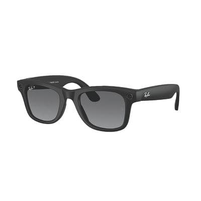RAY-BAN META AI WAYFARER LARGE MATTE BLACK WITH POLARIZED GRADIENT GRAPHITE LENSES (GEN 2)