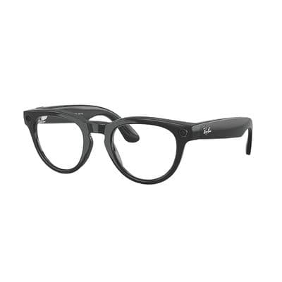 RAY-BAN META AI HEADLINER SHINY BLACK WITH TRANSITIONAL GRAPHITE GREEN LENSES (GEN 2)