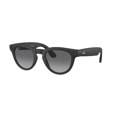 RAY-BAN META AI SKYLER SHINY BLACK WITH POLARIZED GRADIENT GRAPHITE LENSES (GEN 2)