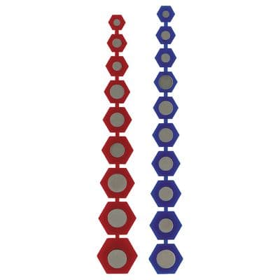 19 PIECE SAE/METRIC MAGNETIC INSERTS FOR SOCKETS