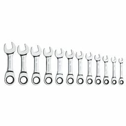 12 PIECE 72 TOOTH STUBBY COMBO METRIC SET