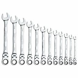 12 PIECE 72 TOOTH FLEX COMBINATION METRIC SET