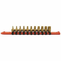 1/4" DRIVE 11 PIECE STUBBY 1 PIECE TORX® BIT SET