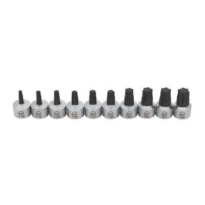 10 PIECE 1/4" DRIVE ADV EXTRA STUBBY TORX® BIT SOCKET SET