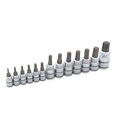 13 PIECE 1/4", 3/8", AND 1/2" DRIVE ADV TORX® BIT SOCKET SET