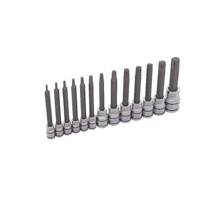 13 PIECE 1/4", 3/8", AND 1/2" DRIVE ADV MID-LENGTH TORX® BIT SOCKET SET