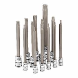 1/4", 3/8" AND 1/2" DRIVE 13 PIECE LONG ADV TORX® BIT SOCKET SET