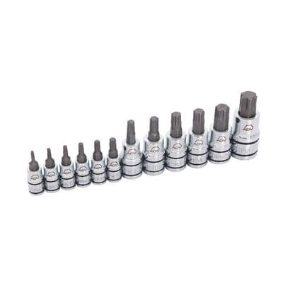 12 PIECE 1/4", 3/8", AND 1/2" DRIVE ADV TORX PLUS® BIT SOCKET SET