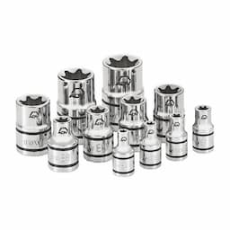 11 PIECE 1/2" 1/4" AND 3/8" DRIVE ADV INVERTED TORX® SOCKET SET