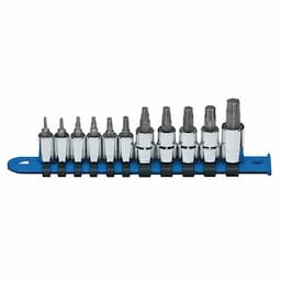 1/4" AND 3/8" DRIVE 11 PIECE TORX PLUS BIT DRIVER SET