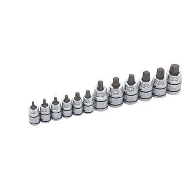 12 PIECE 1/4" AND 3/8" DRIVE ADV STUBBY TORX® BIT SOCKET SET