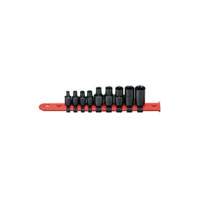 1/4" AND 3/8" DRIVE 9 PIECE RECESSED TORX® SOCKET SET
