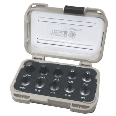 10 PIECE 1/4" DRIVE STUBBY TORX® PLUS SET