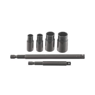 1/4" DRIVE 6 PIECE METRIC 12 POINT SEMI DEEP IMPACT FLIP SOCKET SET