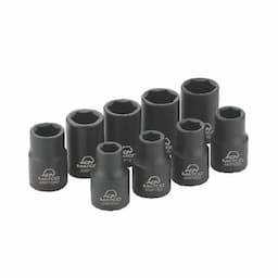 1/4" DRIVE 9 PIECE DRIVE SAE 6 POINT MAGNETIC ADV IMPACT SOCKET SET
