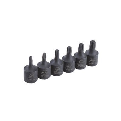 1/4" DRIVE 6 PIECE ADV TORX BIT SOCKET SET