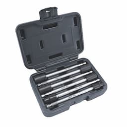 1/4" HEX SHANK 6 PIECE METRIC 12 POINT 6" LONG UNIVERSAL IMPACT DRIVER EXTENSION POWER BIT SET