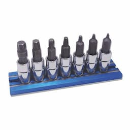 1/4" DRIVE 7 PIECE METRIC TWISTED  HEX BIT SOCKET SET