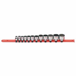 3/8" 12 PIECE SAE 12 POINT CHROME SOCKET SET