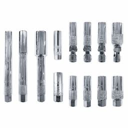 3/8" DRIVE 13 PIECE CHROME SPARK PLUG SOCKET SET
