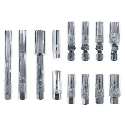 3/8" DRIVE 13 PIECE CHROME SPARK PLUG SOCKET SET