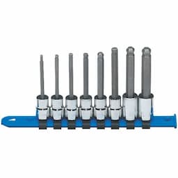 3/8" DRIVE 8 PIECE METRIC MID-LENGTH BALL HEX BIT SOCKET DRIVER SET
