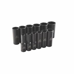 3/8" DRIVE 12 PIECE SAE 6 POINT DEEP ADV IMPACT SOCKET SET