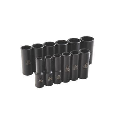 3/8" DRIVE 12 PIECE SAE 6 POINT DEEP ADV IMPACT SOCKET SET