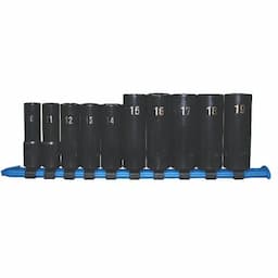 10 PIECE 3/8" DRIVE METRIC DEEP PRO NON-SLIP IMPACT SOCKET SET