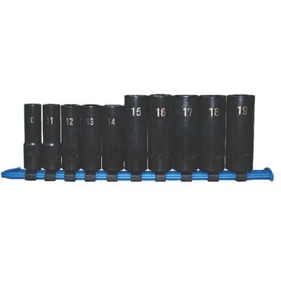 10 PIECE 3/8" DRIVE METRIC DEEP PRO NON-SLIP IMPACT SOCKET SET