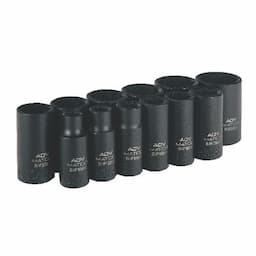 12 PIECE 3/8" DRIVE SAE 6 POINT ADV MID-LENGTH IMPACT SOCKET SET