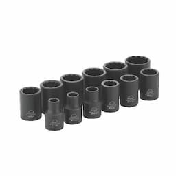3/8" DRIVE 12 PIECE SAE 12 POINT ADV IMPACT SOCKET SET