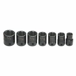 3/8" 7 PIECE SAE PRO NON-SLIP IMPACT SOCKET
